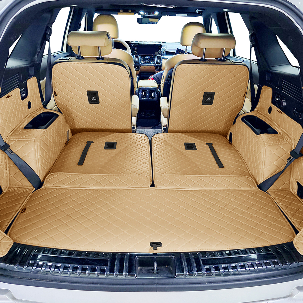 비비키 프리미엄 풀커버 트렁크매트, 더뉴 쏘렌토 MQ4 가솔린 / 하이브리드 6인승 2023년, 새들브라운 128,000원