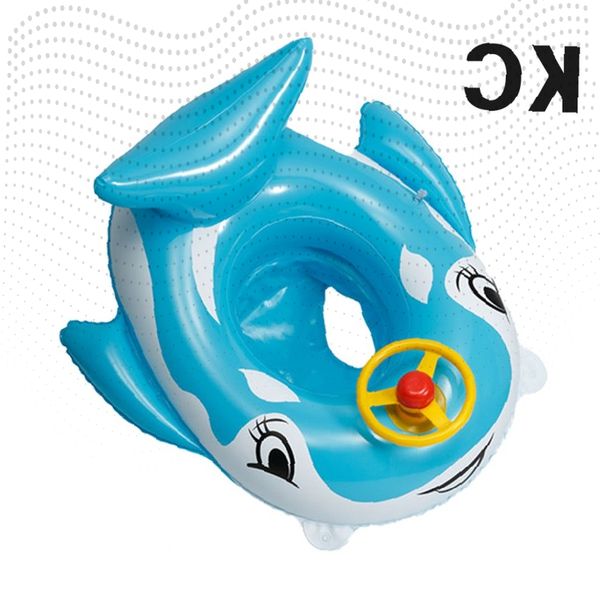 물놀이 안전 보행기 튜브 돌고래 캐릭터 디자인 손잡이 바퀴 달린 수영 보조 장비 29,070원