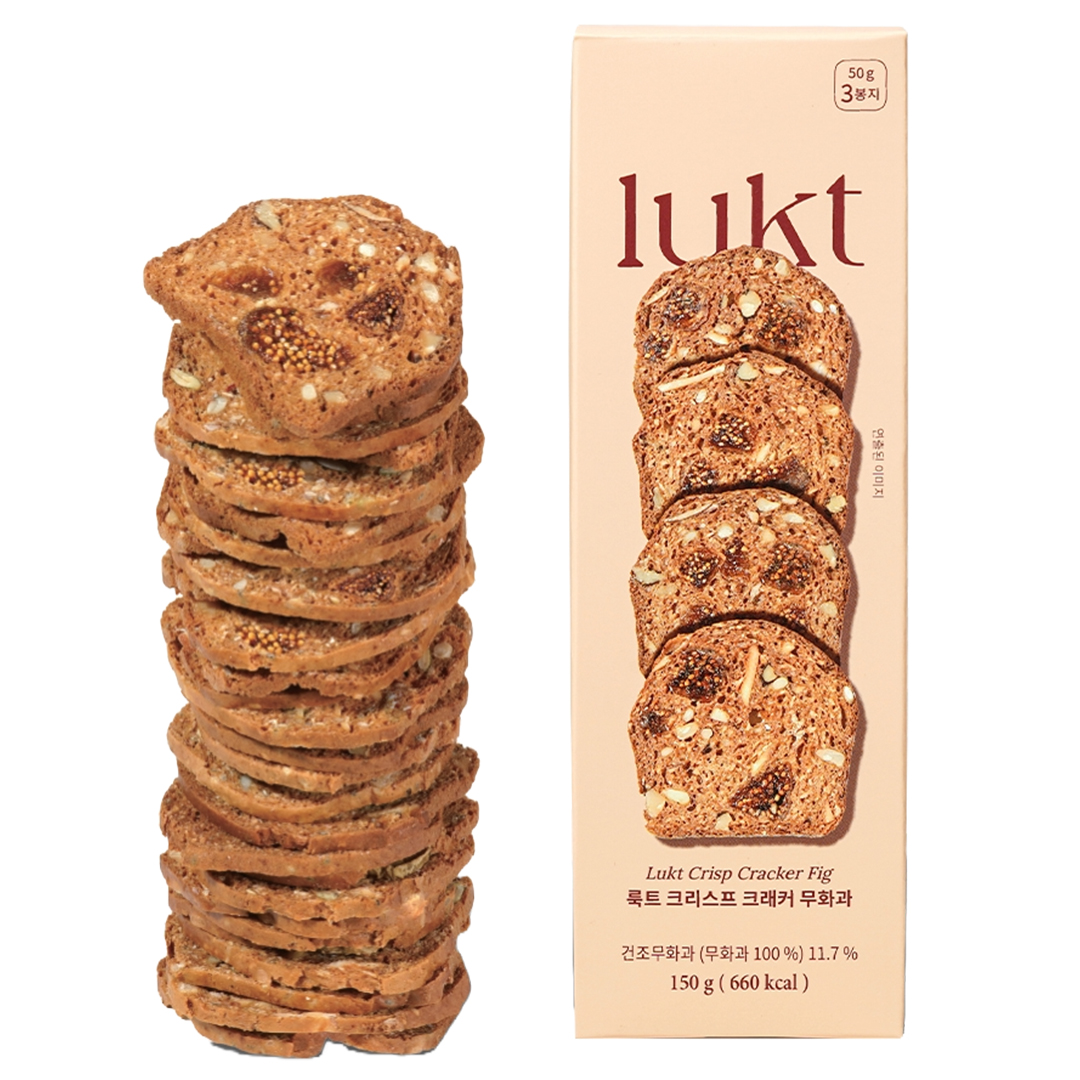 룩트 우리밀통밀 크리스프 크래커 무화과, 1개, 150g 15,500원
