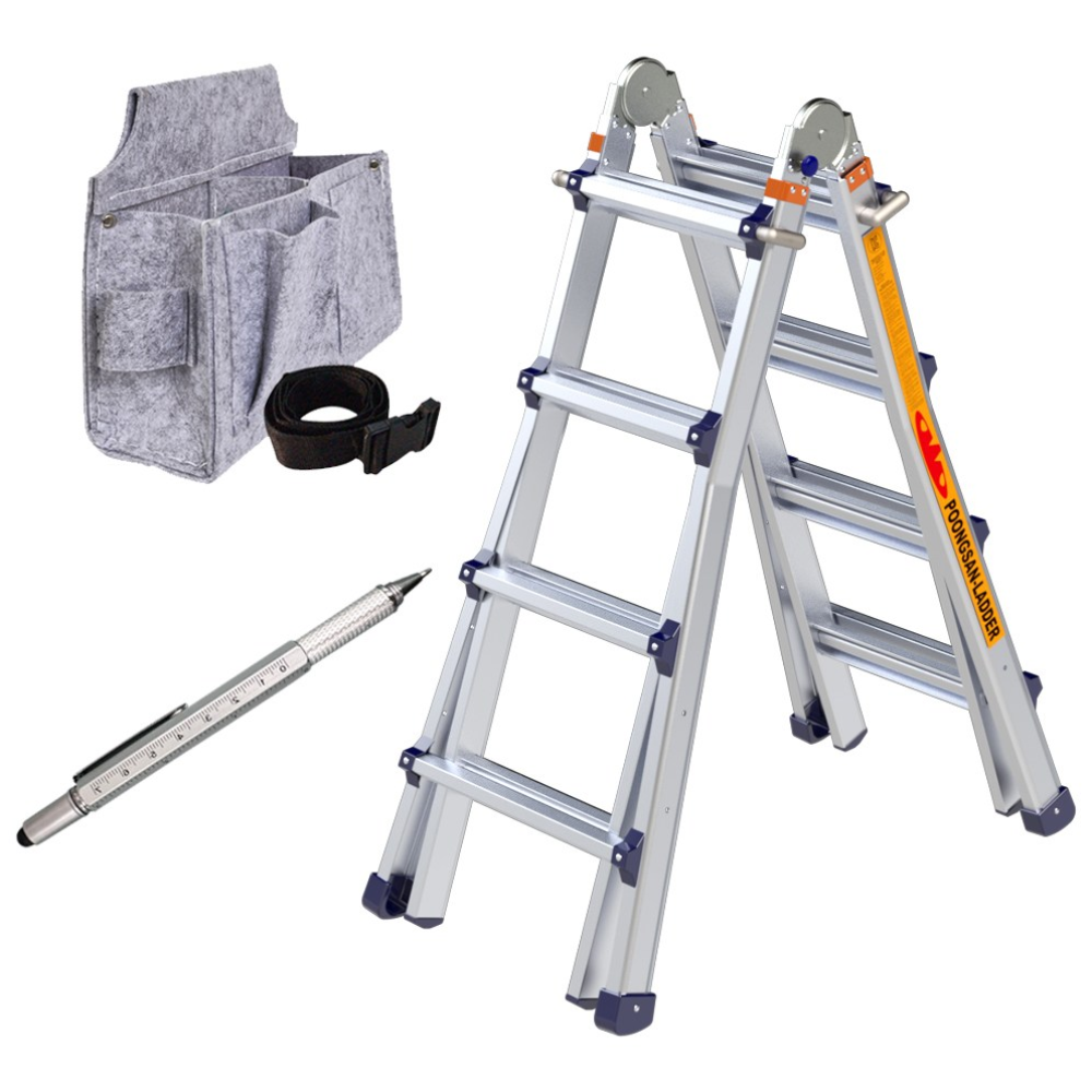 국산 풍산 LS사다리 3단 알루미늄 접이식 사다리 4단 5단 A형 높이조절 작업용 사은품 만능펜 증정 142,800원