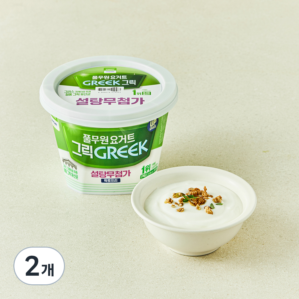 [로켓프레시] 풀무원다논 그릭 설탕무첨가 플레인 요거트 6,880원