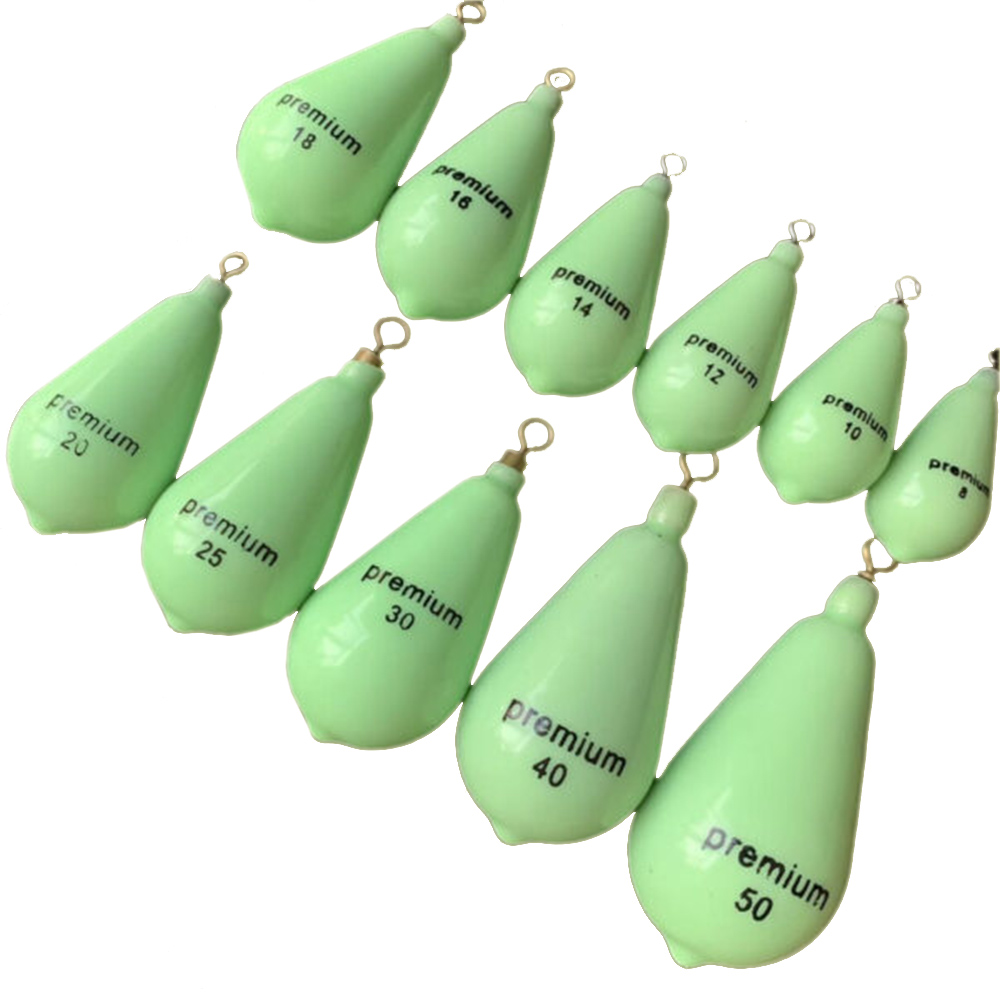 한세인 친환경 야광봉돌 물방울형 쭈꾸미 갑오징어 문어 고리추 구멍추 낚시추 (BNF) 3,700원