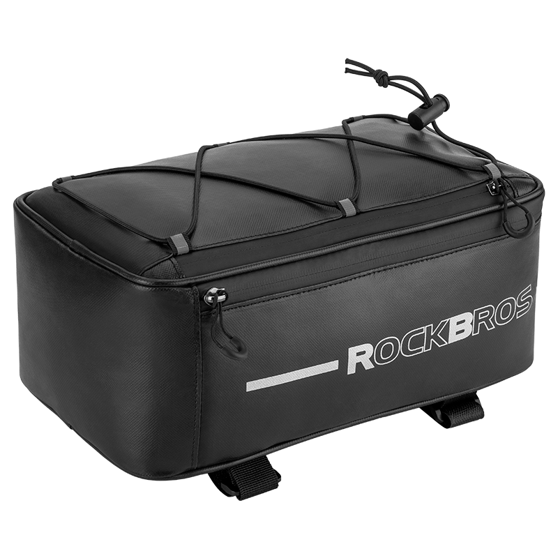 락브로스 대용량 다기능 짐받이 가방 5.2L 리어랙 트렁크백 후미등 장착 가능 레인커버 포함 (블랙), 블랙, 1개 22,370원