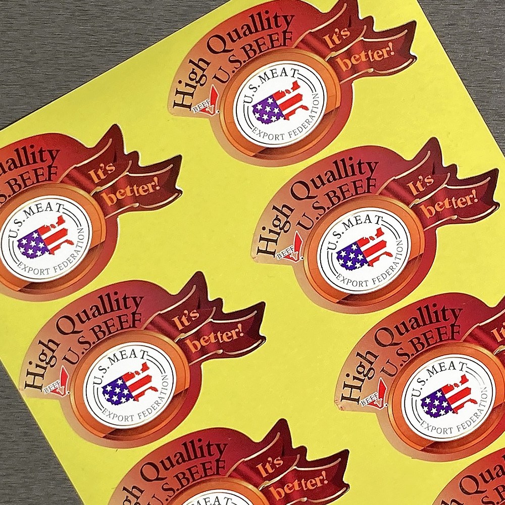 세일 수입 명품 정육 스티커 모음 500매 정육점 고기포장 부위별 금박 홀로그램등 다양한 스티커, 500개, 혼합색상 14,900원