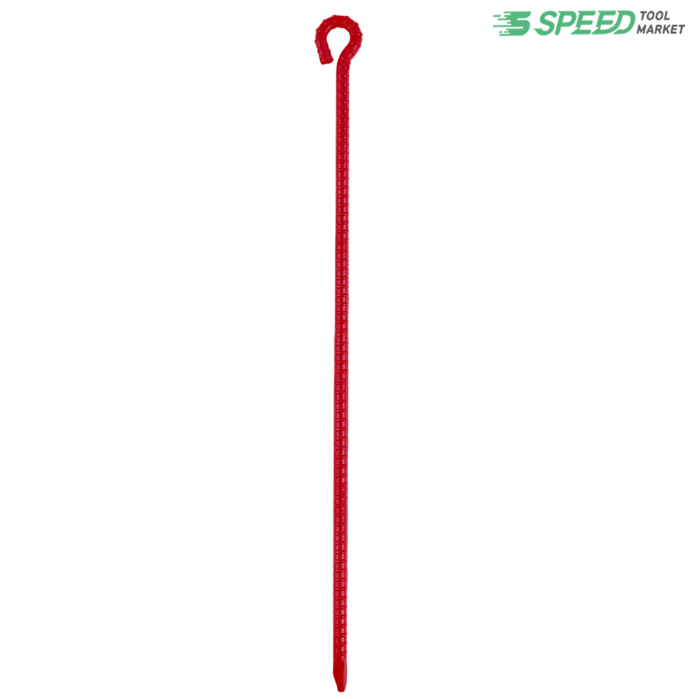 칼라 고리 쇠말뚝 100cm 13mm (빨강) 주문제작 텐트팩 10,500원