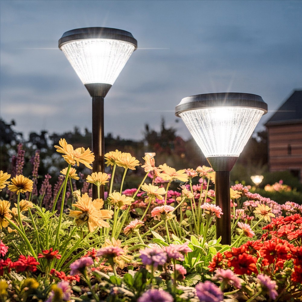 신성나라 태양열 정원등 태양광 문주등 가로등 전구 LED 외등 마당 경관 조명 다이아 말뚝형, 흰빛, 현재가 45,000원