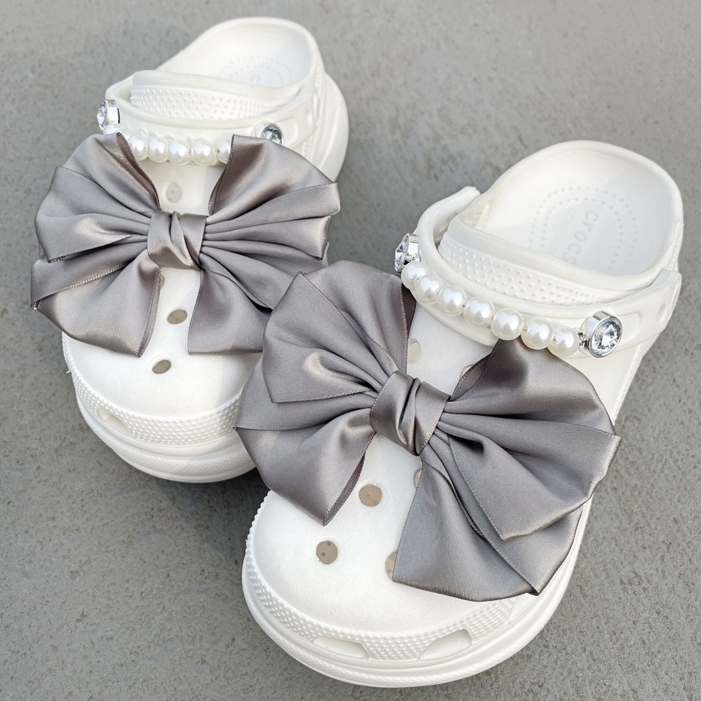 참파츠 핸드메이드 공단 왕리본 2p+보석 진주 체인 참 2p 15,900원