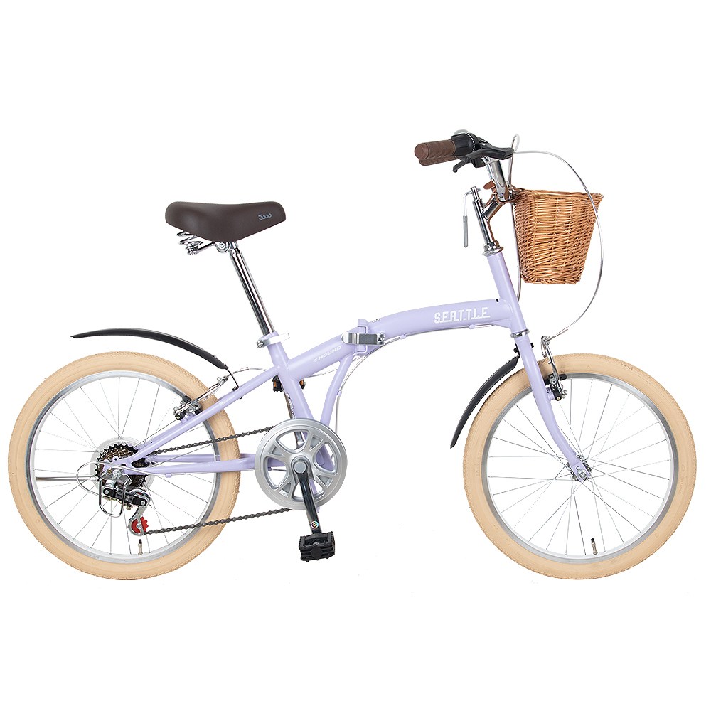 삼천리자전거 2025년형 하운드 시애틀 20 접이식 미니벨로 바구니 자전거, 바이올렛, 1개, 140cm 206,000원