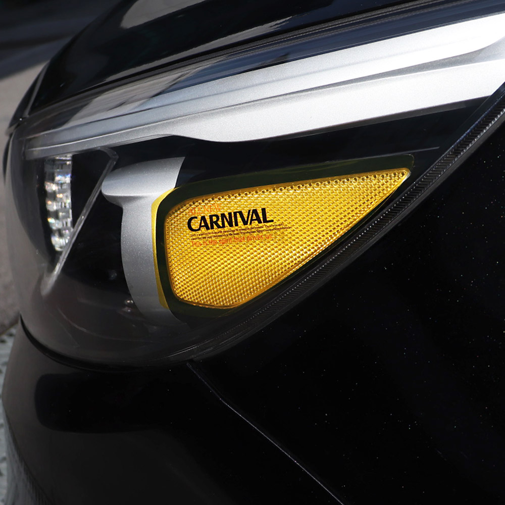 [비브랜드]와이앤유 레터링 포인트 헤드라이트 리플렉터 렙핑 보호필름 실외 데칼스티커 올뉴카니발 호환, 1개 6,000원