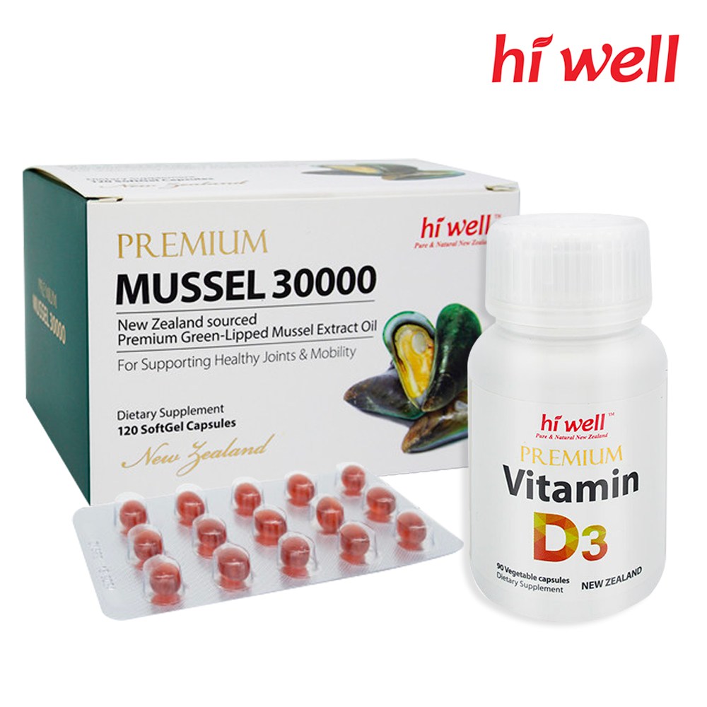 하이웰 뉴질랜드 초록 홍합 30000 + (오메가3/비타민 D3 택1), 1개, 120정 202,500원