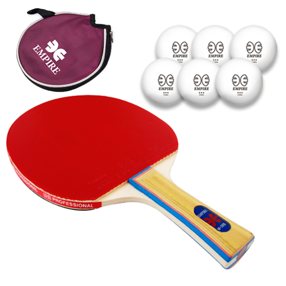 엠파이어 쉐이크 탁구 라켓 M-30S + 가방 + 3성 시합구 6p 세트 8,080원