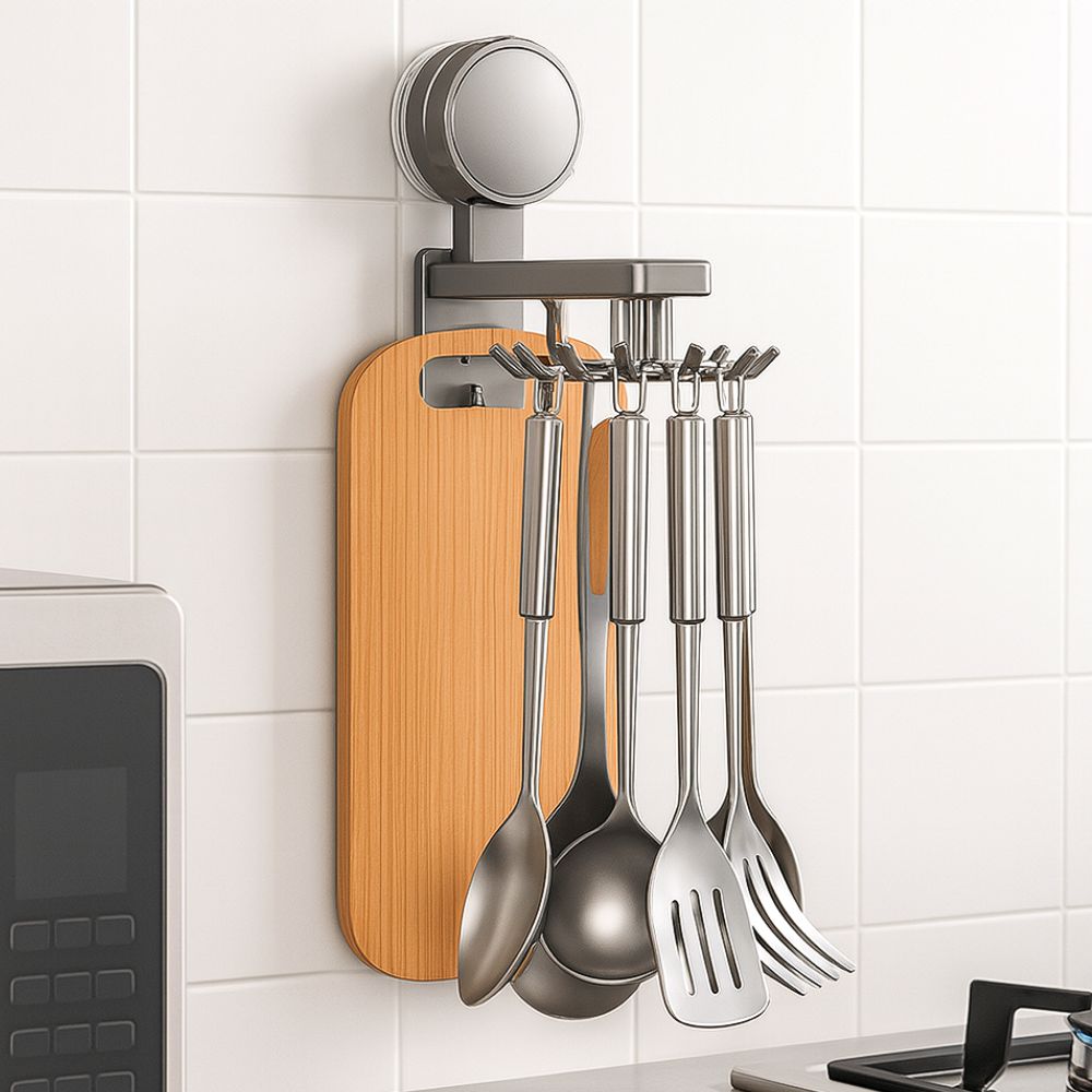 와일드윙 공간활용 최적화, 회전식 조리도구 걸이, 부착형, 1개, 다크 그레이 16,700원