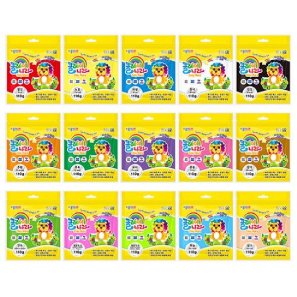 아트박스/호사문구 [종이나라] 클레이나라 110g 15색세트 54,000원