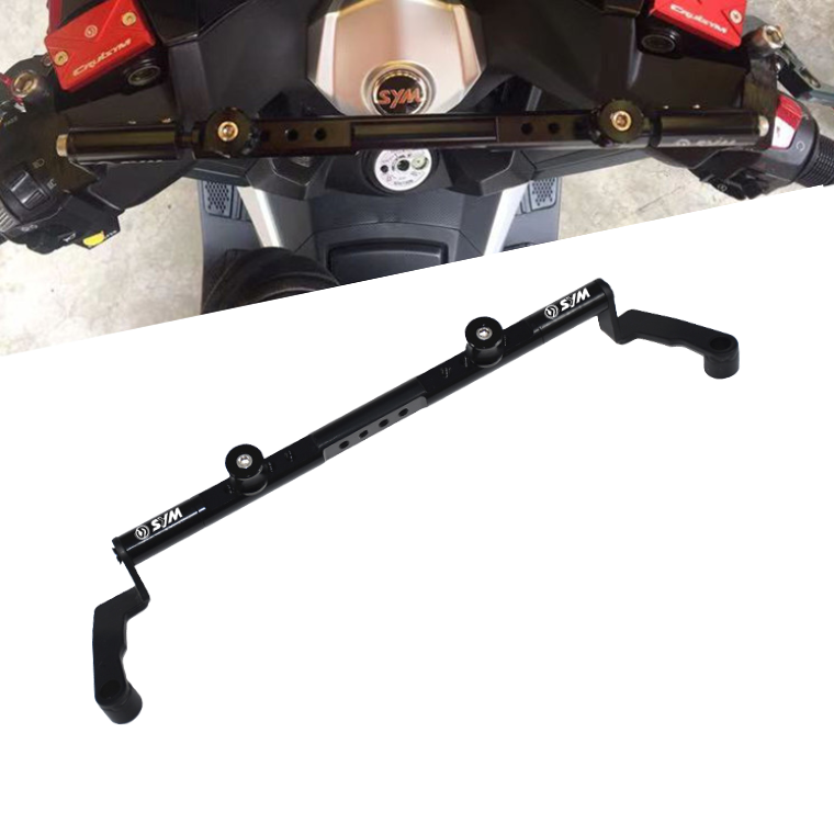 CHEKIS SYM 신형 핸들크로스바 보이조 조이맥스 크루심 로고각인 빅스쿠터, 1개, 블랙 48,000원