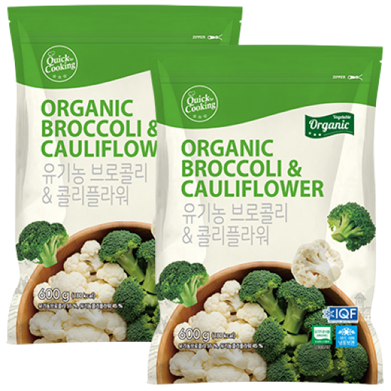 [퀵쿠킹] 냉동 유기농 브로콜리&콜리플라워 19,900원