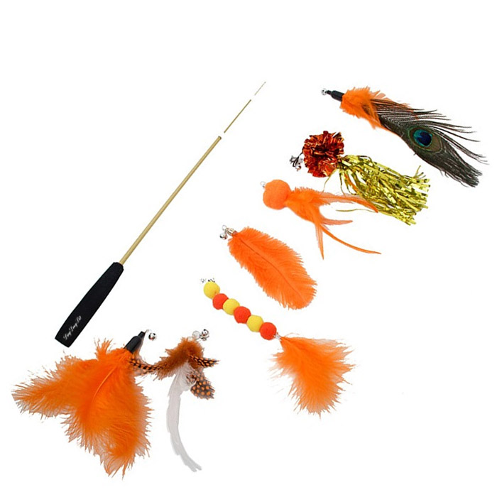 딩동펫 고양이 컬러풀 낚싯대 8종 세트 8,300원