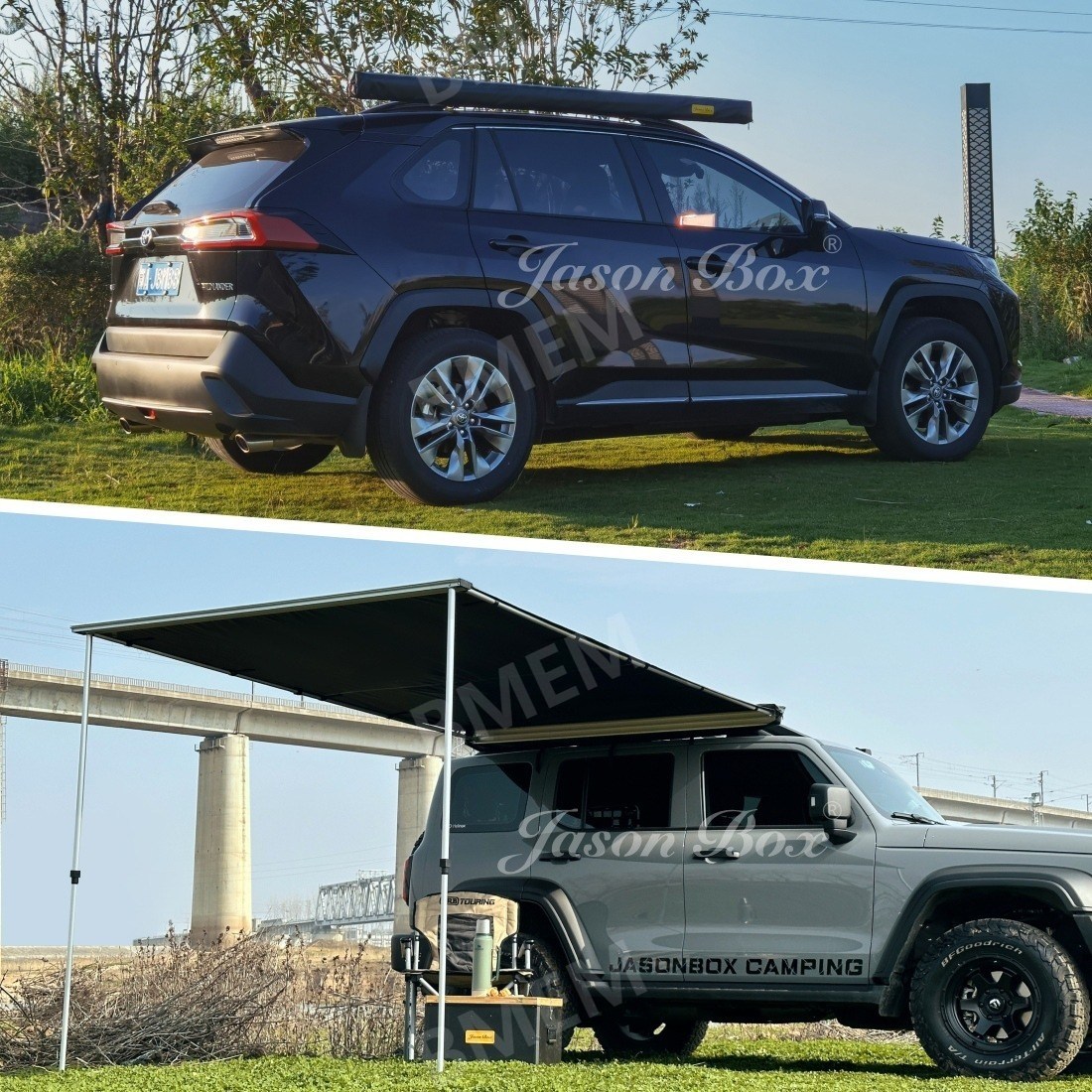 차량용 어닝 자동차 그늘막 차박 캠핑 타프 SUV 승용차 블랙코팅 158,000원