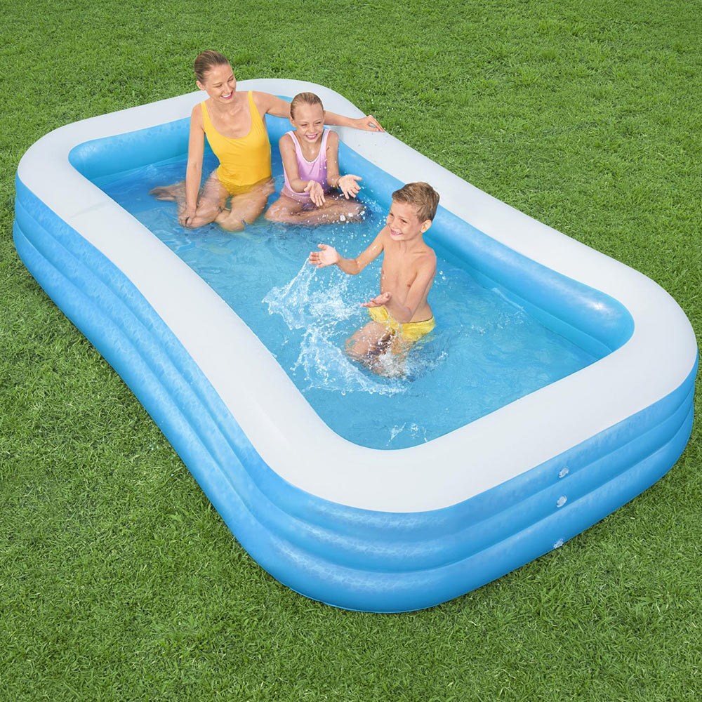 BW 54009 고급사각 에어 풀장 305cm/물놀이풀장/볼풀장, 블루, 1개 74,750원