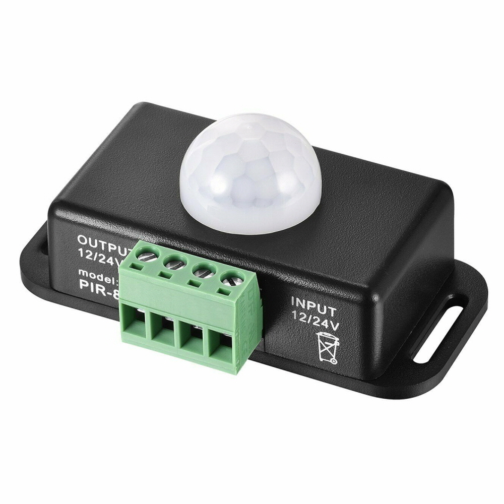 DC 12V / 24V 자동 조절 PIR 모션 센서 - 감지 거리 8M - 6A 출력 - 지연 시간 조정 가능 8,720원