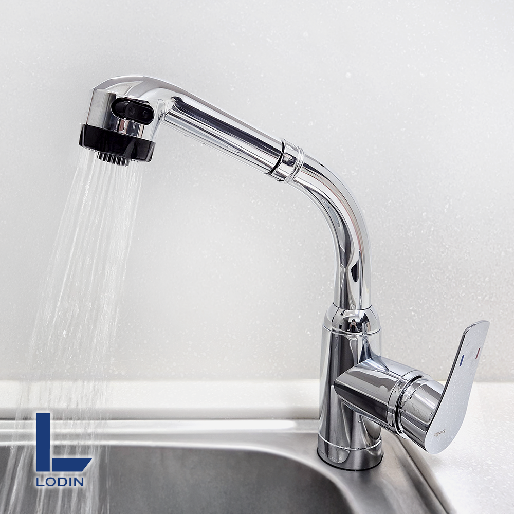 로딘 국산 싱크대수전 원홀 스프레이 거위목 씽크대 수도꼭지 교체 측면 주방수전 ODIN-109, 1개 29,800원