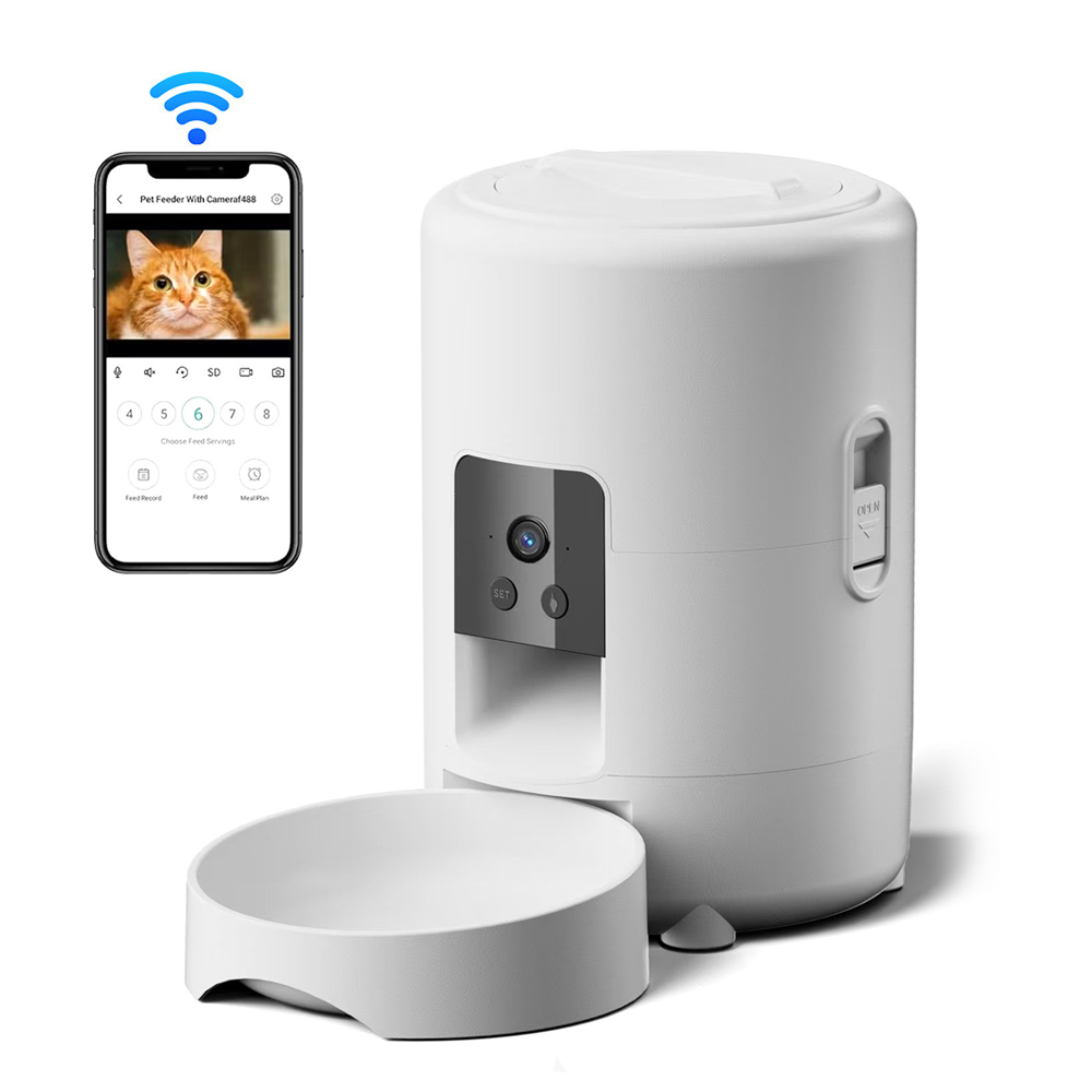 BLACK K7 애견 고양이 강아지 밥그릇  cctv 앱연동 스마트 펫캠 2L 강아지 고양이 자동 급식기 110,670원