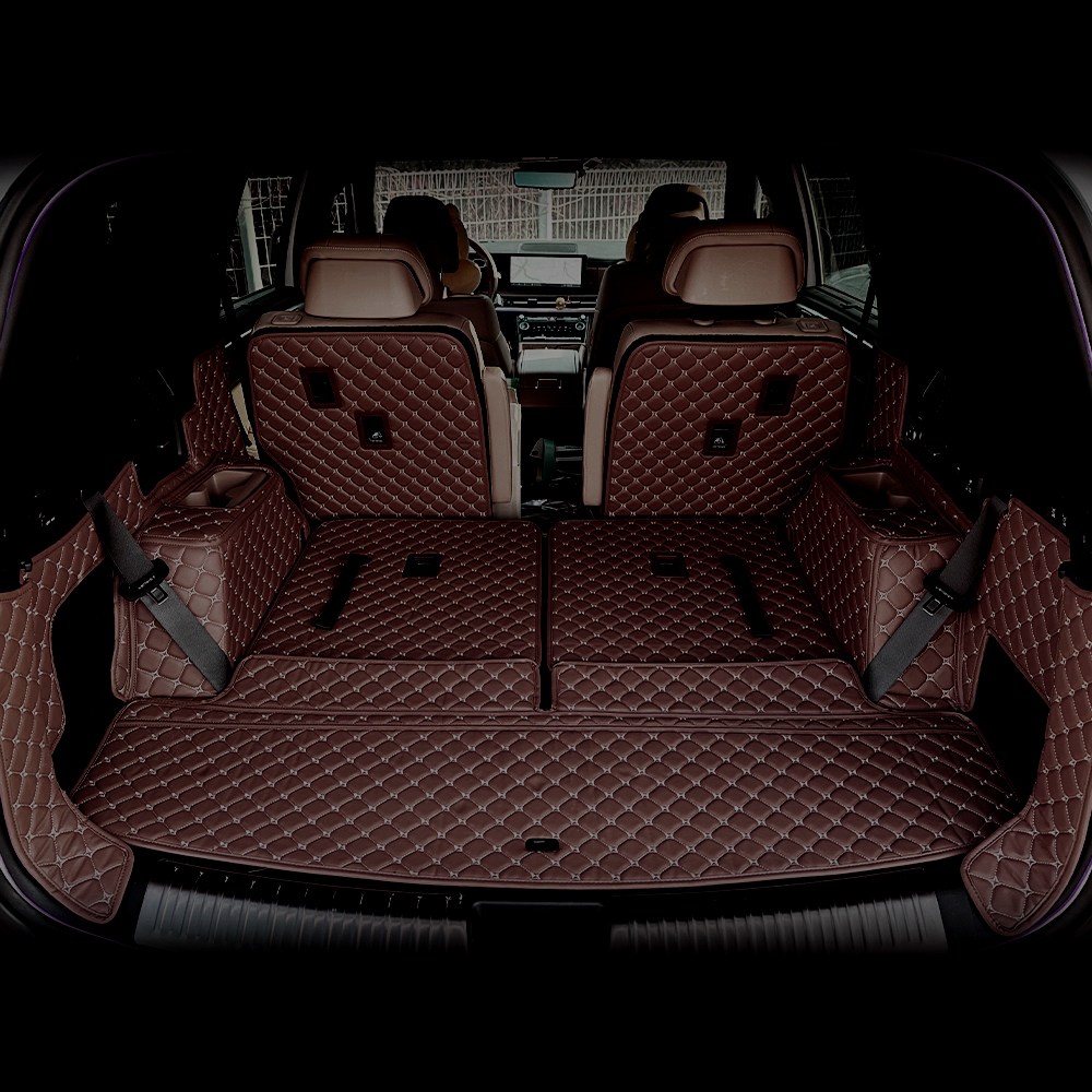 알브이모터스 싼타페MX5 전용 3D 가죽 퀼팅 풀커버 트렁크매트  풀세트 143,000원