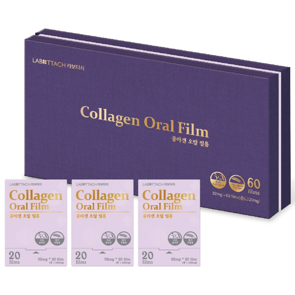 라보타치 입안에 붙이는 콜라겐 오랄 필름 1개월분 (20매 x 3박스), 1개, 60회분 107,630원