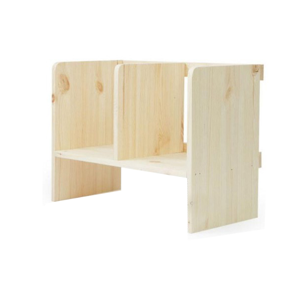 솔이솔문 레드파인 원목 책꽂이 책상 사무실 책선반 수납 1단 2단, 2단, 내추럴(무도장) 32,300원