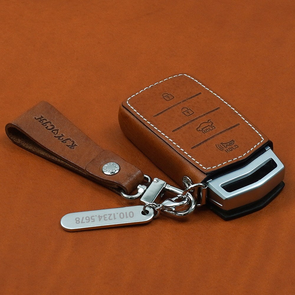 이지스오토랩 제네시스 G80 EQ900 G70 구형4버튼 키케이스 키홀더 스마트키홀더 호환 31,500원