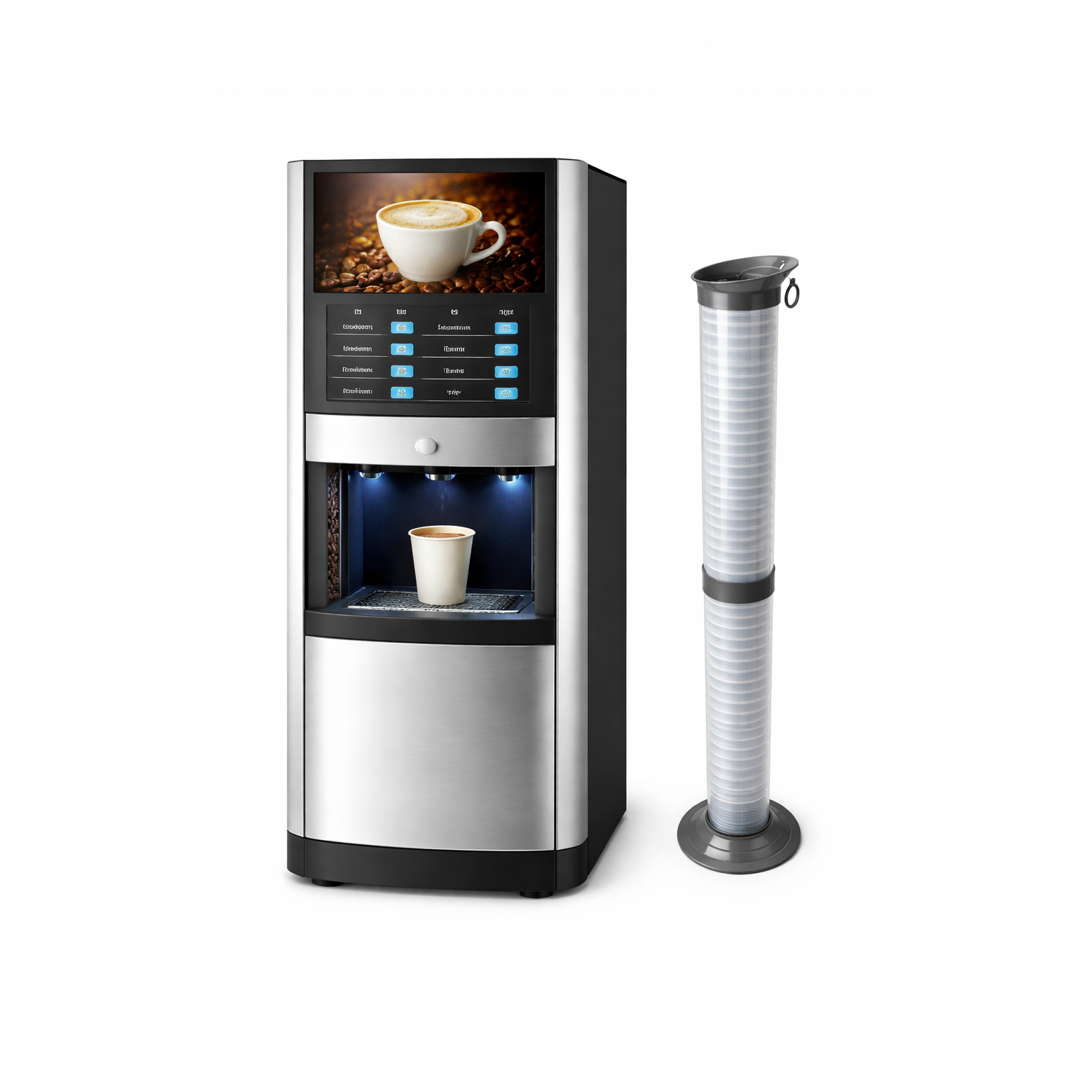 에이스샵_종이컵수거함 120개보관 컵거치대 디스펜서 사무실, 1개, 현재가 10,700원