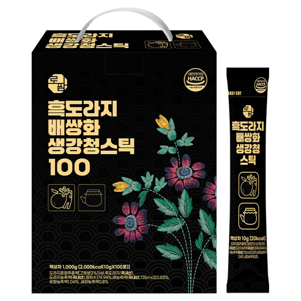 로웰팜 흑도라지배쌍화생강청스틱, 100개, 10g 19,900원