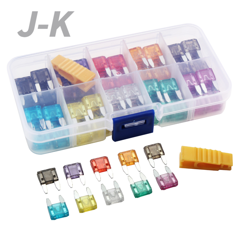 (제이케이) 카 자동차용 휴즈 퓨즈 FUSE 신형 미니 mini fuse 120pcs CAR FUSES, 1개 12,800원