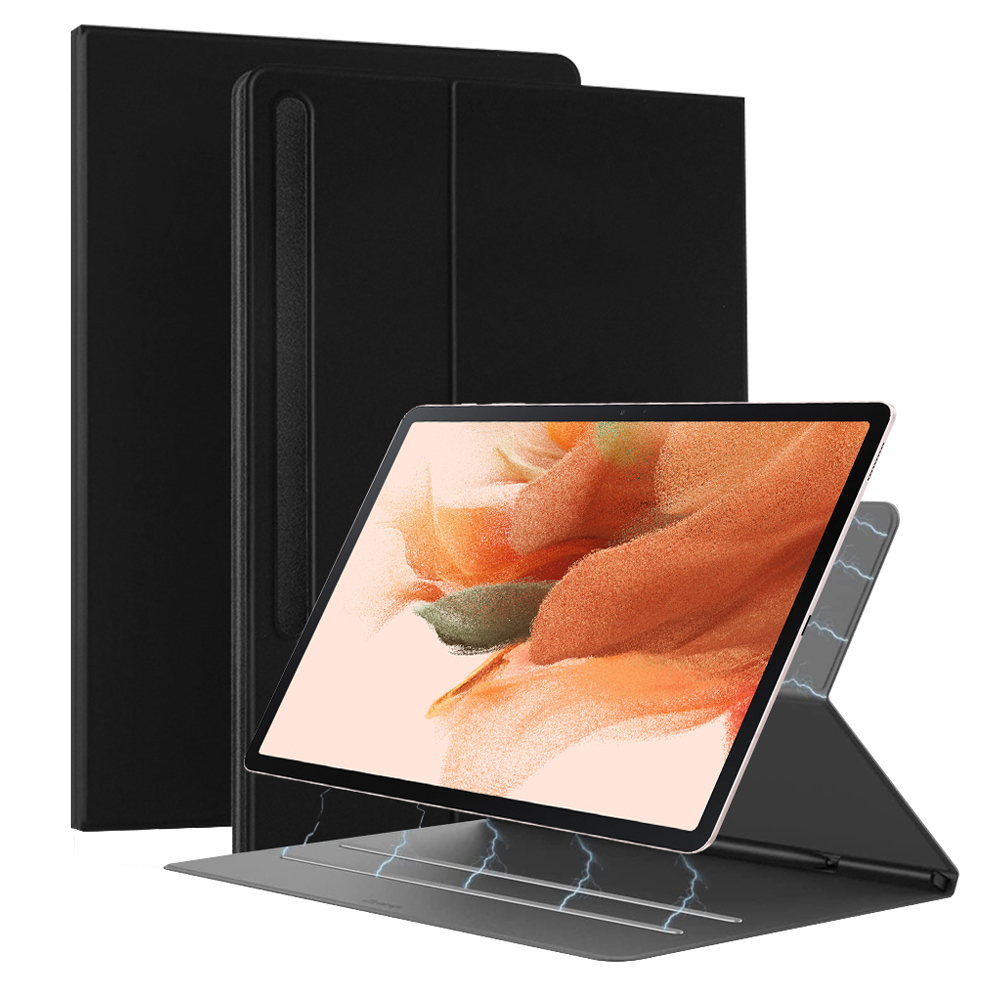 더조은셀러 갤럭시탭 호환 S펜 수납 논프레임 마그네틱 자석 탈부착 북커버 케이스, BLACK 25,370원