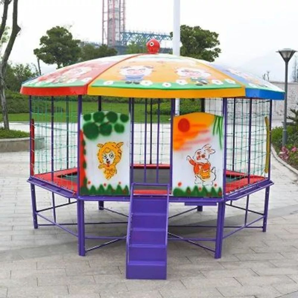 초대형 야외 트램폴린 대형 놀이기구 트램플린 점핑 방방이 보호망 4x4m 놀이터 1,538,700원