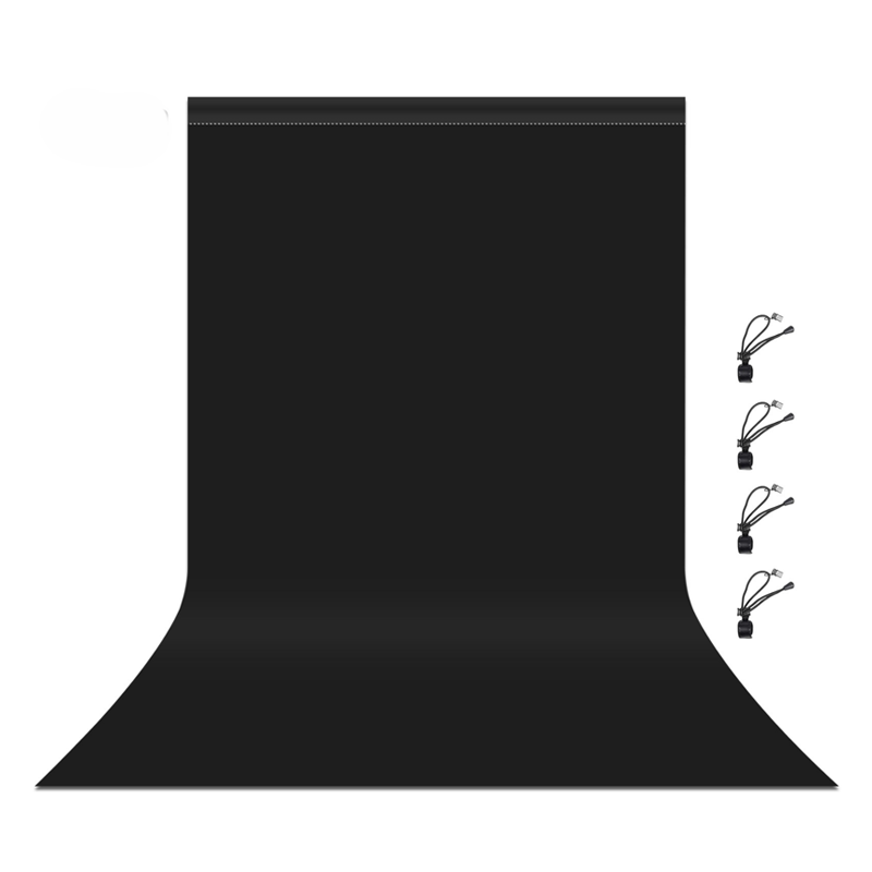 베네블 촬영용 사진 라이브 배경지 세트 블랙 1 x 2 m, 1세트, 단일상품 10,200원