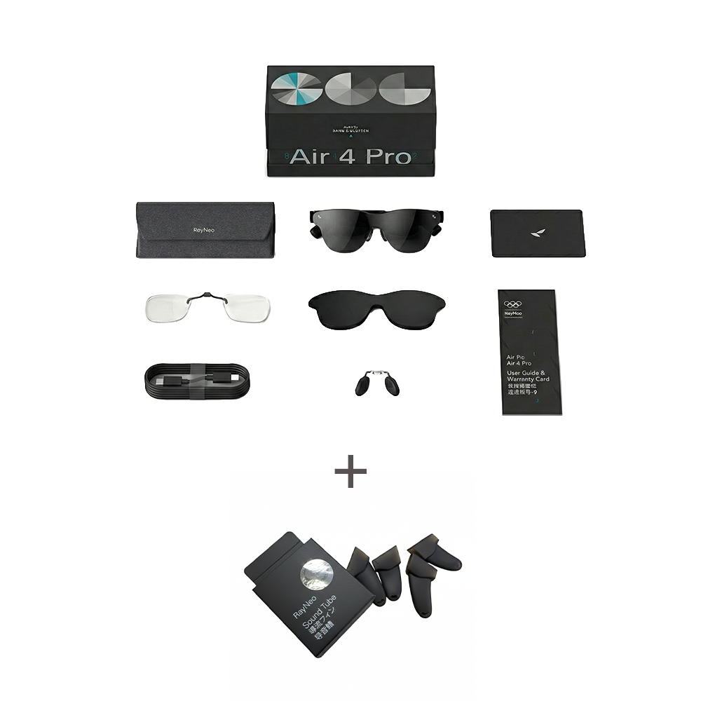 TCL RayNeo Air4 Pro +사운드튜브[공식스토어] / AR글래스 / Bang Olufsen Audio / HDR지원 / 스마트안경 529,000원