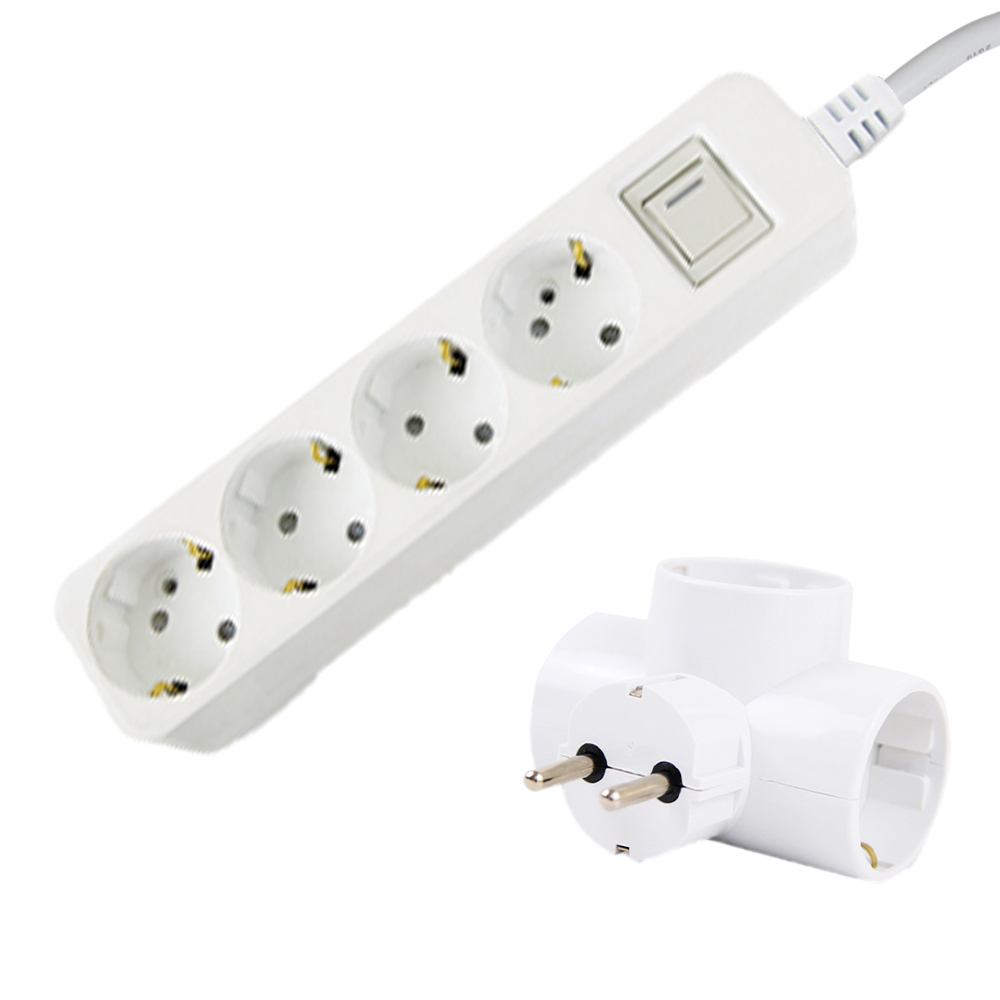 슈퍼탭 일반 멀티탭 4구 SY-MG4, 2.5m, 그레이 화이트, 1개 14,000원