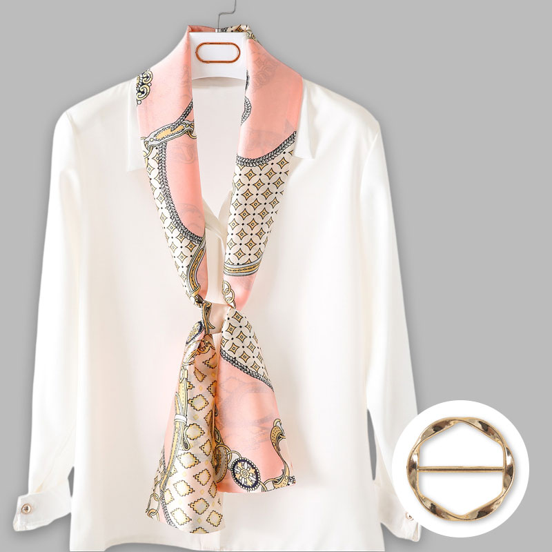 여성 사각 실크 스카프 스카프링 포함 8,000원