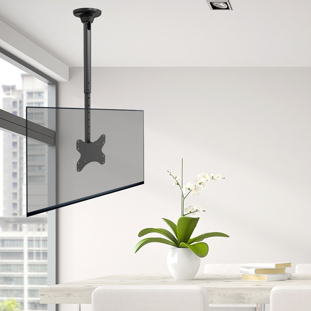 CLB-220F(W/B) 23인치~46인치 화이트 블랙 천장 티비 모니터 브라켓 TV 모니터 브레킷 27인치 28인치 29인치 34인치 40인치 43인치 천정 설치 거치대  천장형 45,900원