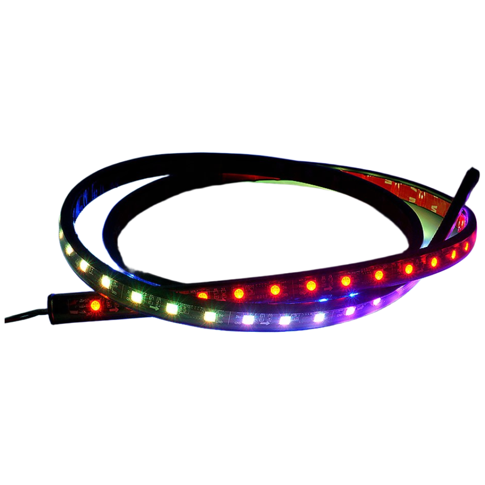 삼항LED 24V용 블랙튜브 네오픽셀 스노우펄 RGB LED, 네오픽셀LED바 검띠 110cm, 1개 21,380원