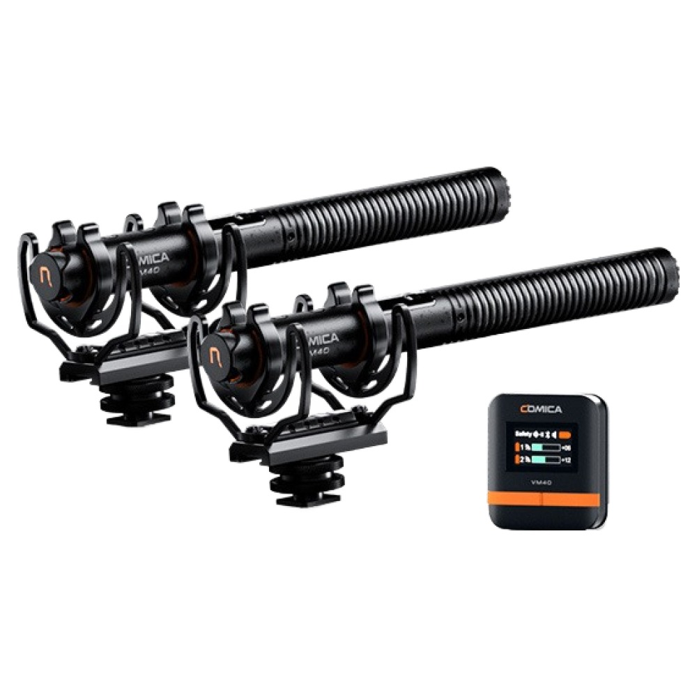 코미카 지향성 2채널 카메라 스마트폰 겸용 샷건 무선 마이크 2p + 수신기 세트, 1세트, VM40 Combo 551,000원