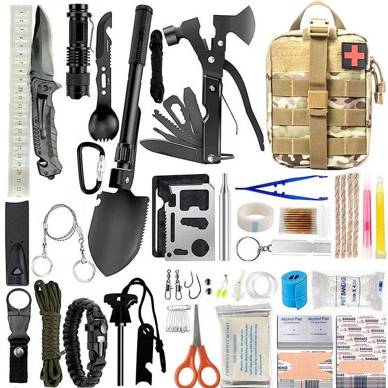 재난 가방 서바이벌키트 생존배낭 캠핑멀티툴 비상가방 21종세트 생존용품 51,100원