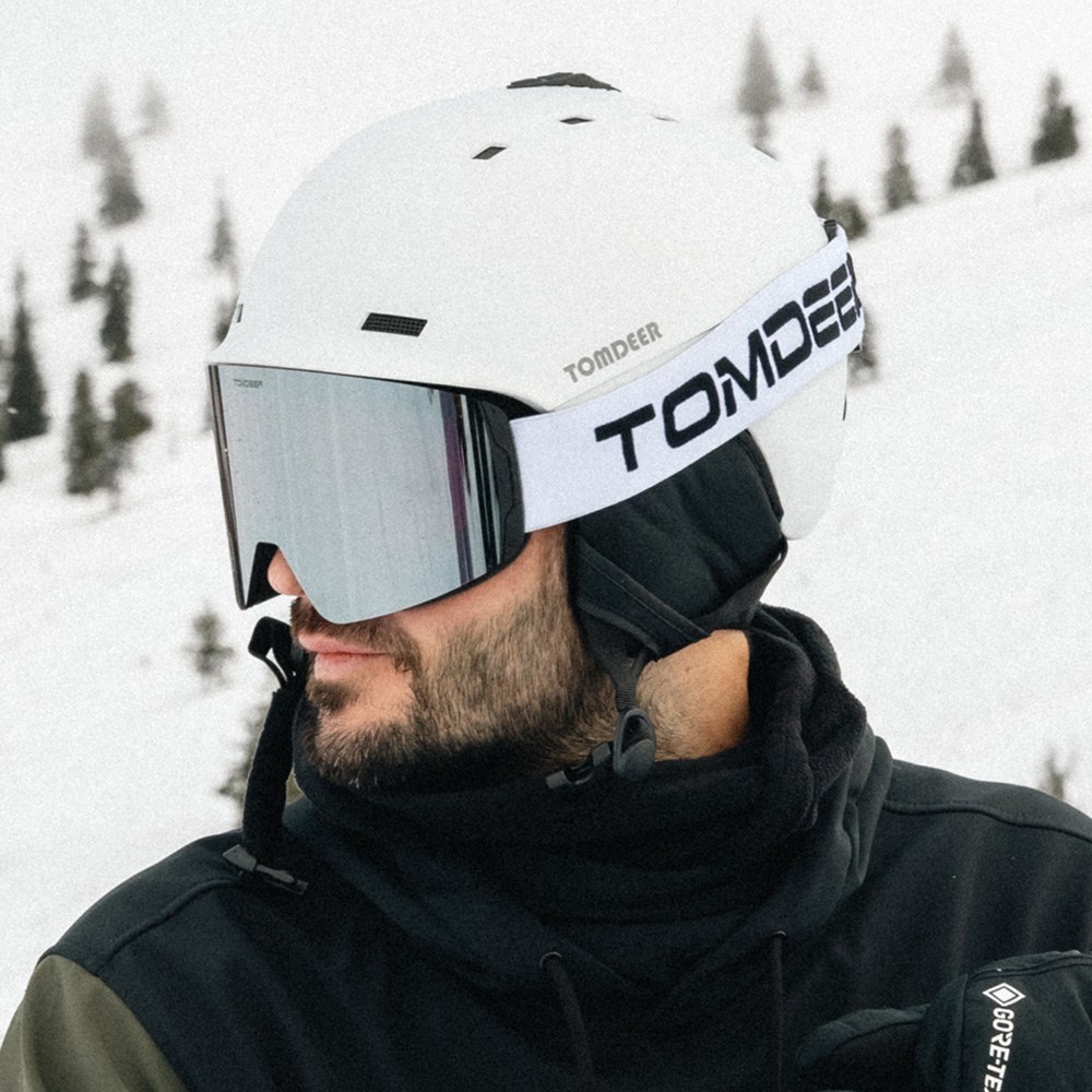 톰디어 고스트 스노우 보드 스키 헬멧, 화이트, 1개 49,800원