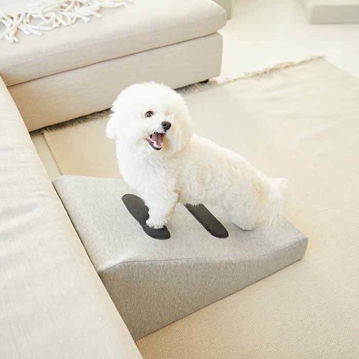 1040펫 강아지계단 슬라이드형 라이트그레이 투텝 중형 26,500원