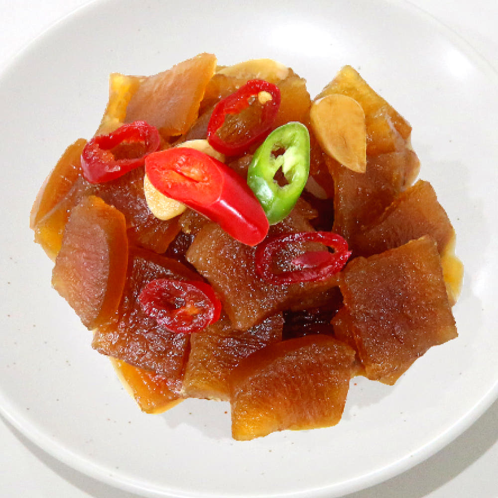 동백찬 간장 무장아찌 국산 4kg 8kg 16kg 짠 무우 무 짠지 무침 대용량 업소용 무먹지 절임, 4kg, 1개, 현재가 23,960원