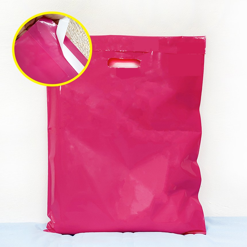 (당일발송) 핑크 접착 PE 링봉투 접착식 비닐 쇼핑백 보안용 쇼핑봉투 6,160원