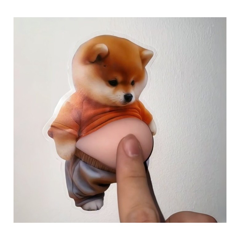 씨더블유 귀여운 시바견 스타일 문콕방지 도어가드 차량 스크래치 보호 4P, 4개, 시바견스티커 4,830원