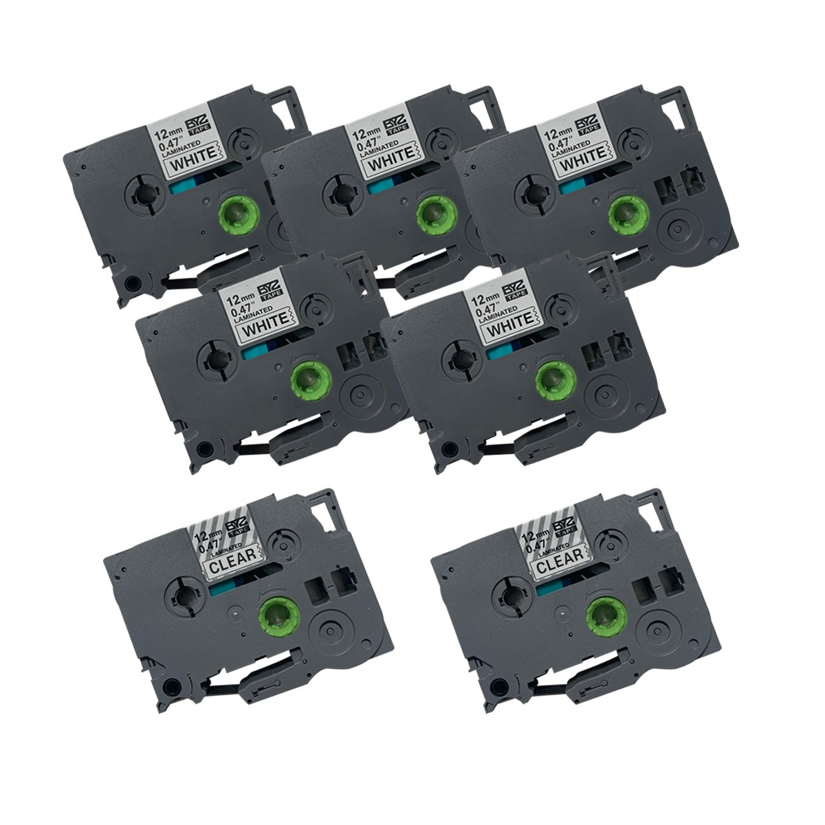 브라더사 호환 라벨테이프 12mm 7개 세트 상품 16,800원