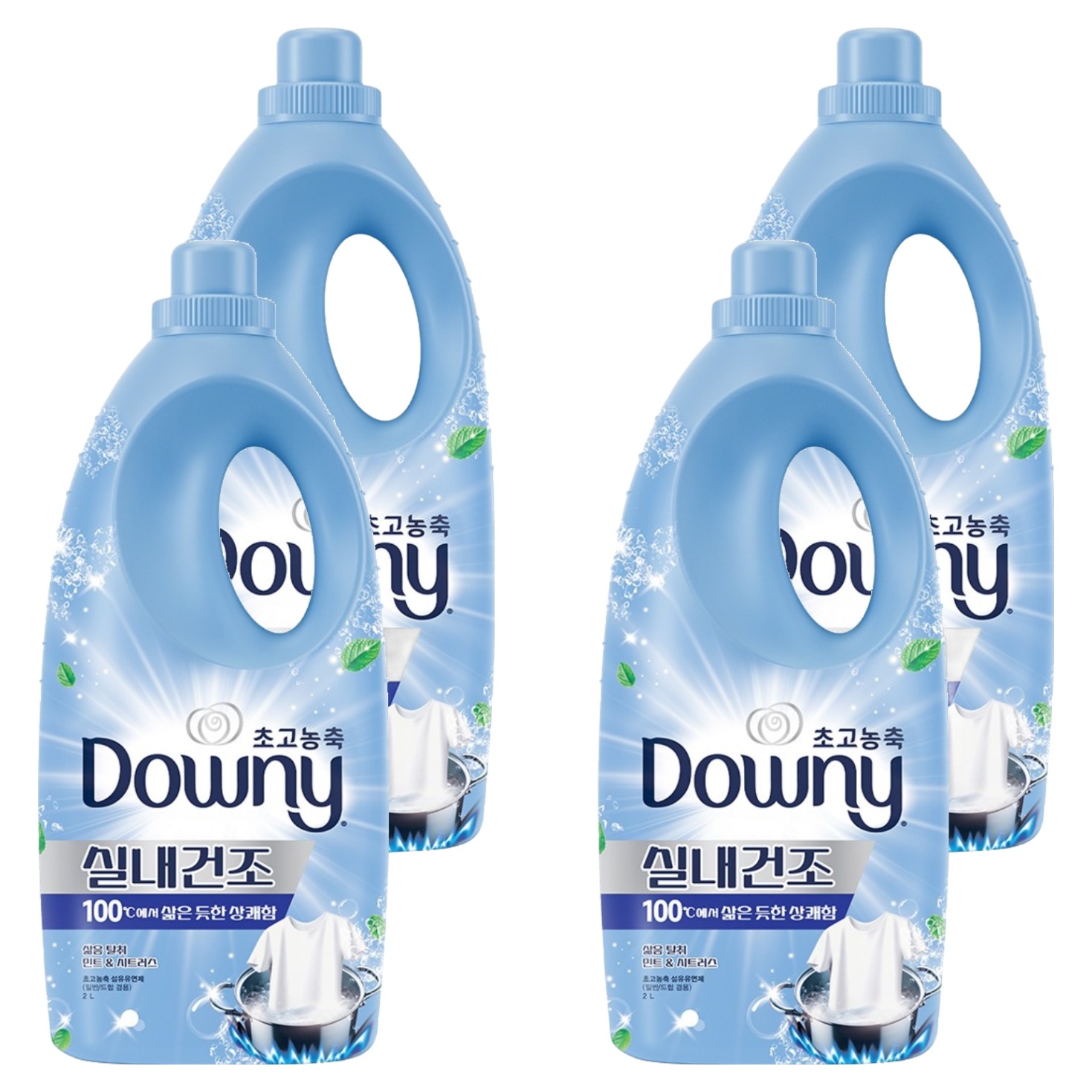 다우니 실내건조 삶음 탈취 초고농축 섬유유연제 민트 앤 시트러스 본품, 2L, 4개 48,500원