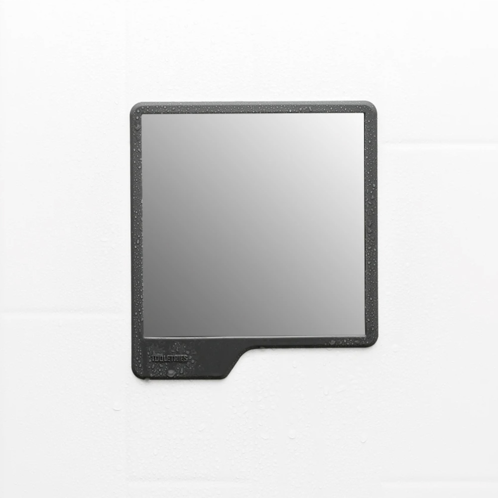 툴레트리스 실리콘 흡착 면도 샤워 거울 무접착 무타공 욕실거울 (다크그레이), 1개 17,500원